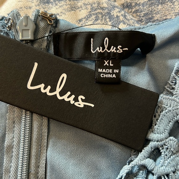 Lulus Truly Beloved Dress in Dusty Blue, Size XLarge, NWT - Picture 15 of 17